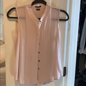 Theory silk sleeveless blouse